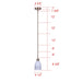 Canarm - IPL2289B01GD - One Light Pendant - Rosie - Gold