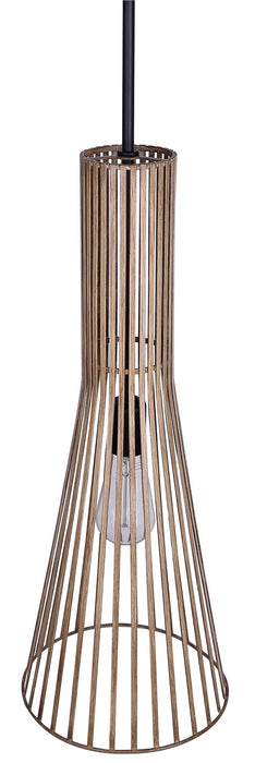 Canarm - IPL1238A01BKB24 - One Light Pendant - Elim - Matte Black And Brushed Brown