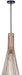 Canarm - IPL1238A01BKB24 - One Light Pendant - Elim - Matte Black And Brushed Brown