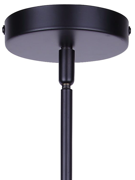 Canarm - IPL1238A01BKB24 - One Light Pendant - Elim - Matte Black And Brushed Brown