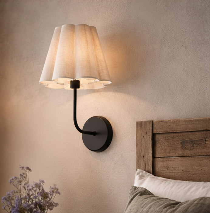 Canarm - IWF1239A01BK - One Light Wall Sconce - Iris - Matte Black