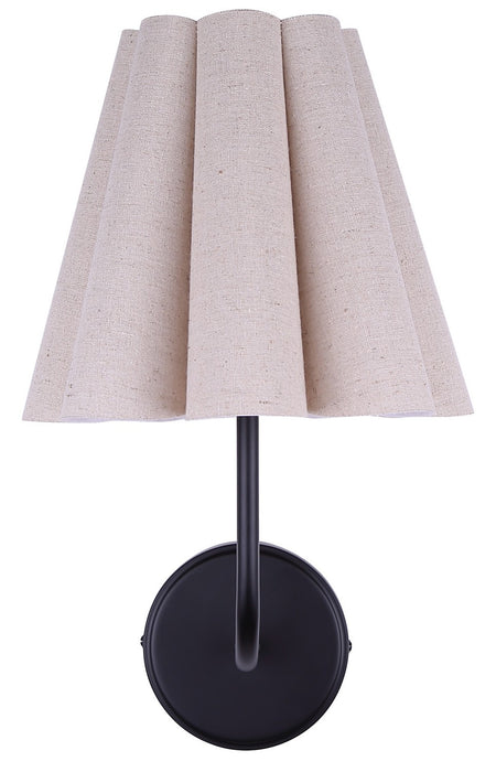 Canarm - IWF1239A01BK - One Light Wall Sconce - Iris - Matte Black