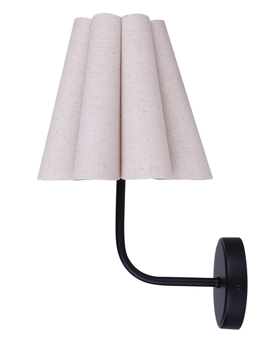 Canarm - IWF1239A01BK - One Light Wall Sconce - Iris - Matte Black