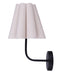 Canarm - IWF1239A01BK - One Light Wall Sconce - Iris - Matte Black