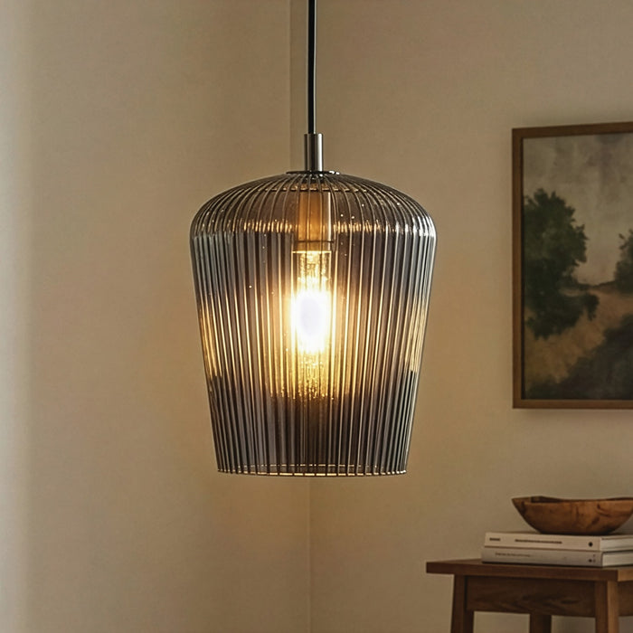Canarm - IPL1249A01BN-SR - One Light Pendant - Leandro - Brushed Nickel