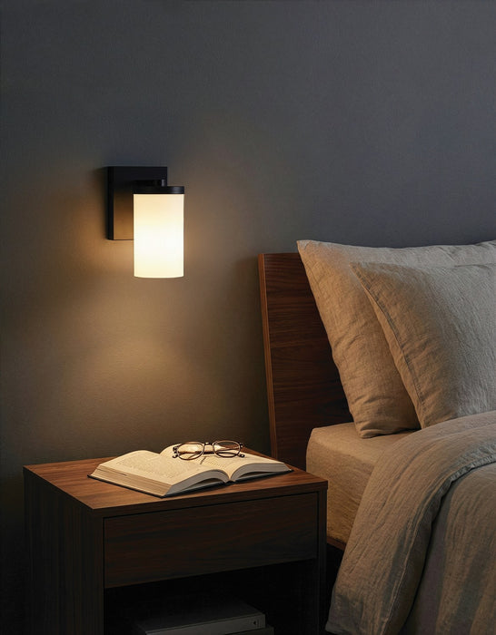 Canarm - IVL1234A01BK-FO - One Light Wall Sconce - Britton - Matte Black