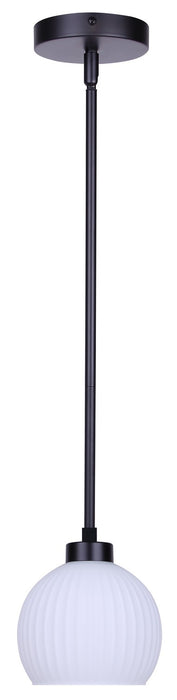 Canarm - IPL2257B01BK - One Light Pendant - Nella - Matte Black