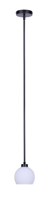 Canarm - IPL2257B01BK - One Light Pendant - Nella - Matte Black