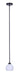 Canarm - IPL2257B01BK - One Light Pendant - Nella - Matte Black