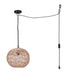 Canarm - IPL1197A01BK-NA - One Light Pendant - Valence - Matte Black + Natural