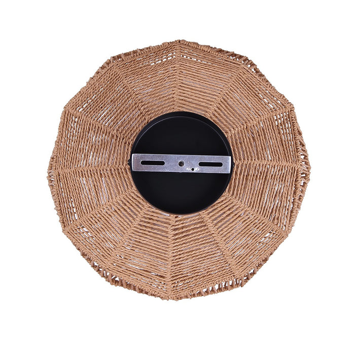Canarm - IPL1197A01BK-NA - One Light Pendant - Valence - Matte Black + Natural