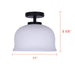 Canarm - ISF2262B01BK - One Light Semi-Flushmount - Sana - Matte Black