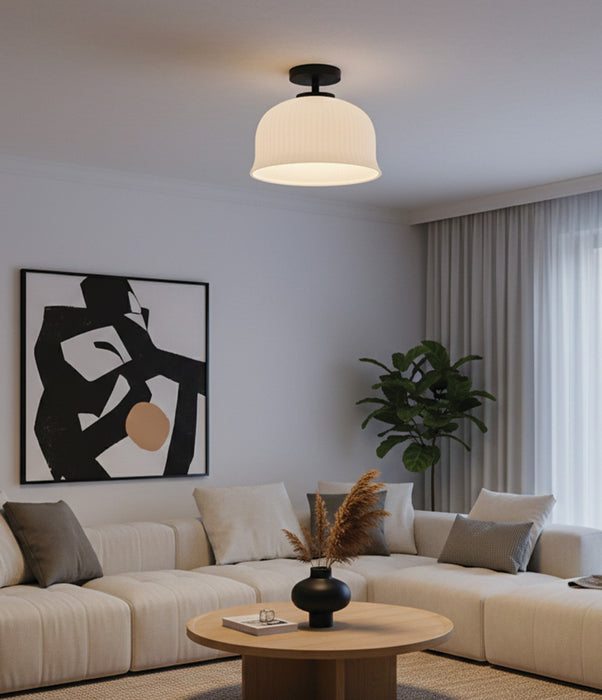 Canarm - ISF2262B01BK - One Light Semi-Flushmount - Sana - Matte Black