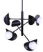 Canarm - ICH2287B06BK9 - Six Light Chandelier - Arion - Matte Black