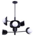 Canarm - ICH2287B06BK9 - Six Light Chandelier - Arion - Matte Black