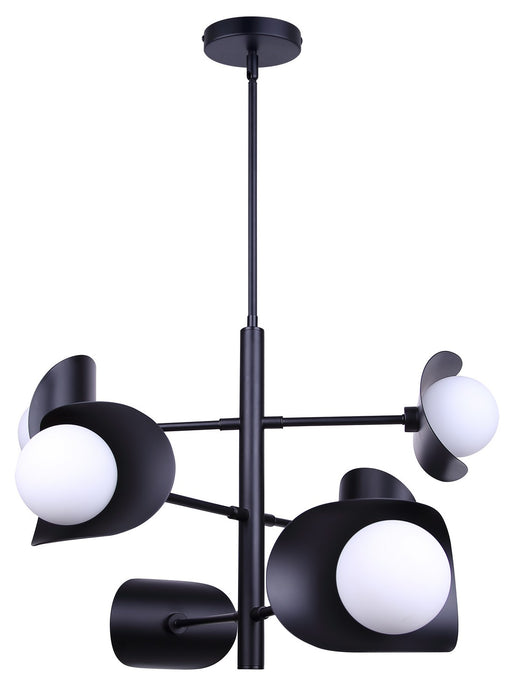 Canarm - ICH2287B06BK9 - Six Light Chandelier - Arion - Matte Black