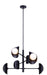 Canarm - ICH2287B06BK9 - Six Light Chandelier - Arion - Matte Black