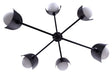 Canarm - ICH2287B06BK9 - Six Light Chandelier - Arion - Matte Black