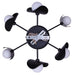 Canarm - ICH2287B06BK9 - Six Light Chandelier - Arion - Matte Black