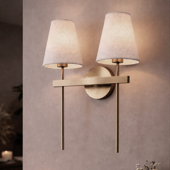 Canarm - IWF2254B02GD - Two Light Wall Fixture - Nell - Gold