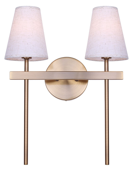 Canarm - IWF2254B02GD - Two Light Wall Fixture - Nell - Gold