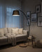 Canarm - IFL2281B62BKW - One Light Floor Lamp - Elan - Matte Black & Real Wood