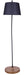 Canarm - IFL2281B62BKW - One Light Floor Lamp - Elan - Matte Black & Real Wood