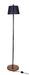 Canarm - IFL2281B62BKW - One Light Floor Lamp - Elan - Matte Black & Real Wood