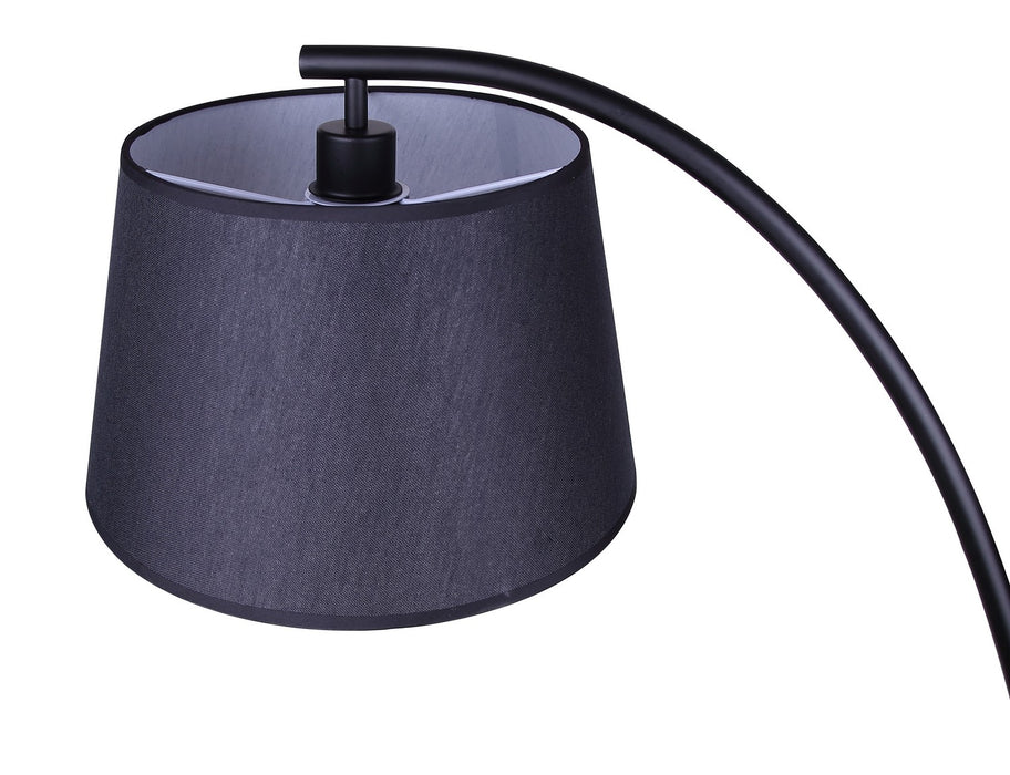 Canarm - IFL2281B62BKW - One Light Floor Lamp - Elan - Matte Black & Real Wood