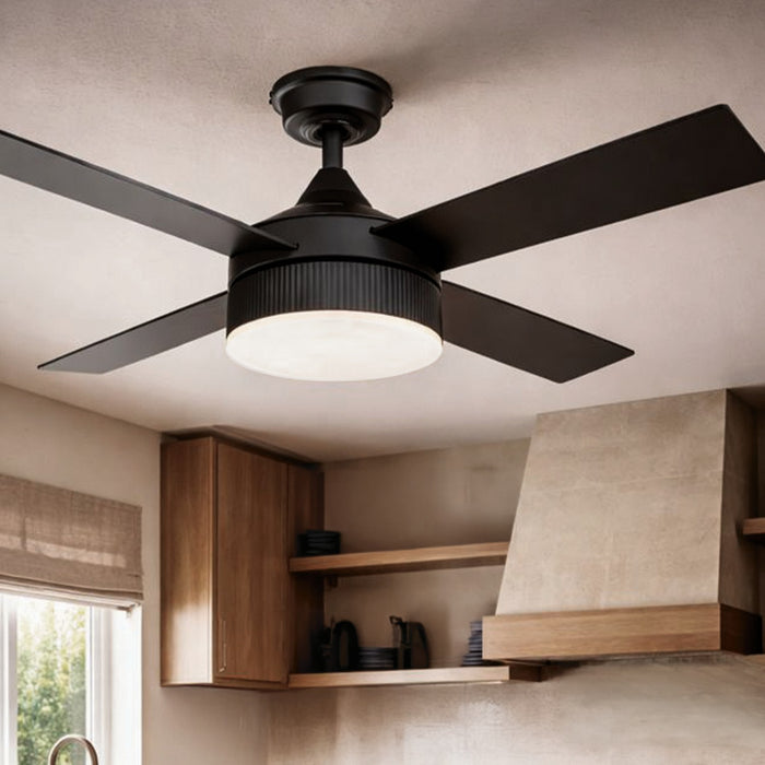 Canarm - CF52AUR4BK - 52" Ceiling Fan - Aurova - Matte Black
