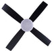 Canarm - CF52AUR4BK - 52" Ceiling Fan - Aurova - Matte Black