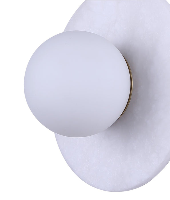 Canarm - LWF336A01WHG - LED Wall Sconce - Fenn - Gold/ Matte White