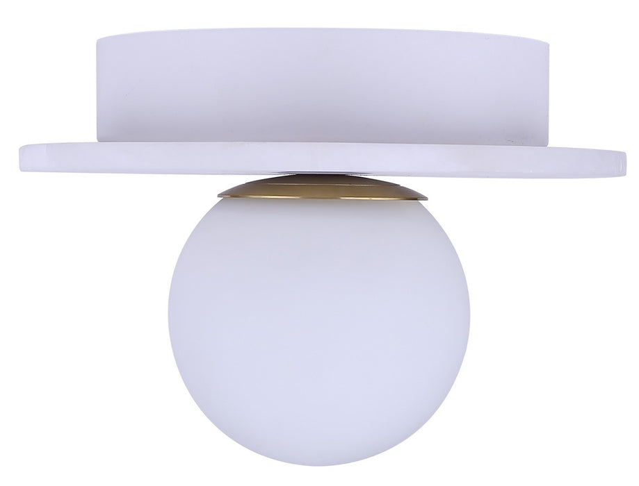 Canarm - LWF336A01WHG - LED Wall Sconce - Fenn - Gold/ Matte White