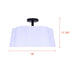 Canarm - ISF2266B03BK - Three Light Semi-Flush Mount - Siena - Matte Black