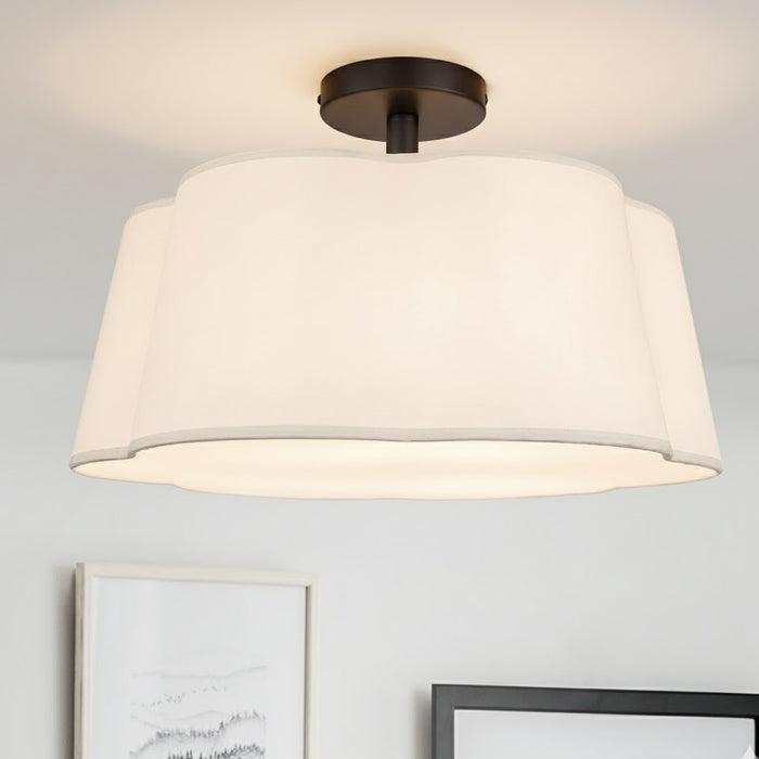 Canarm - ISF2266B03BK - Three Light Semi-Flush Mount - Siena - Matte Black