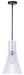 Canarm - IPL1238A01BW - One Light Pendant - Elim - Matte Black And White