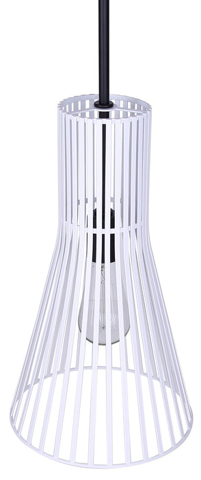 Canarm - IPL1238A01BW - One Light Pendant - Elim - Matte Black And White
