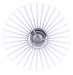 Canarm - IPL1238A01BW - One Light Pendant - Elim - Matte Black And White