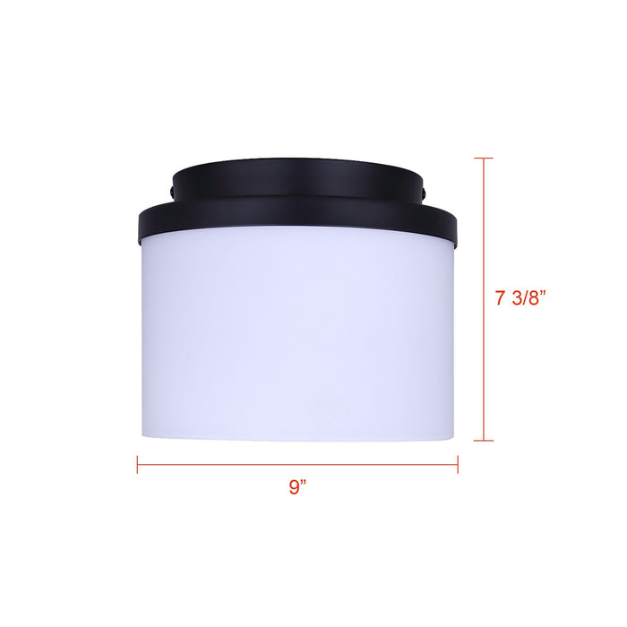Canarm - IFM1234A09BK-FO - One Light Flush Mount - Britton - Matte Black