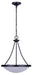 Canarm - ICH4115BK - Three Light Chandelier - Devon - Matte Black
