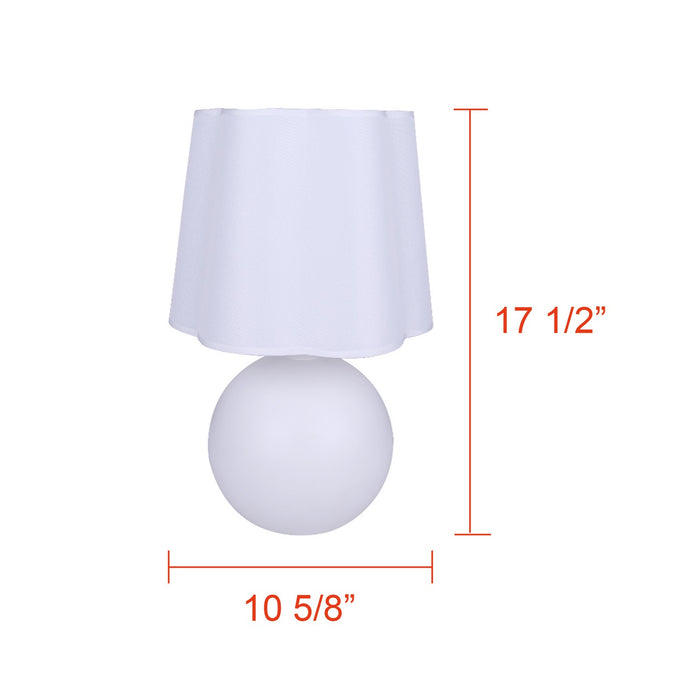 Canarm - ITL2294B18WH - One Light Table Lamp - Melina - Matte White
