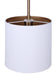 Canarm - IPL1119A01WHG - One Light Pendant - Rexton - Gold And Matte White