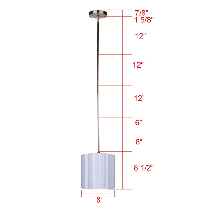 Canarm - IPL1119A01WHG - One Light Pendant - Rexton - Gold And Matte White