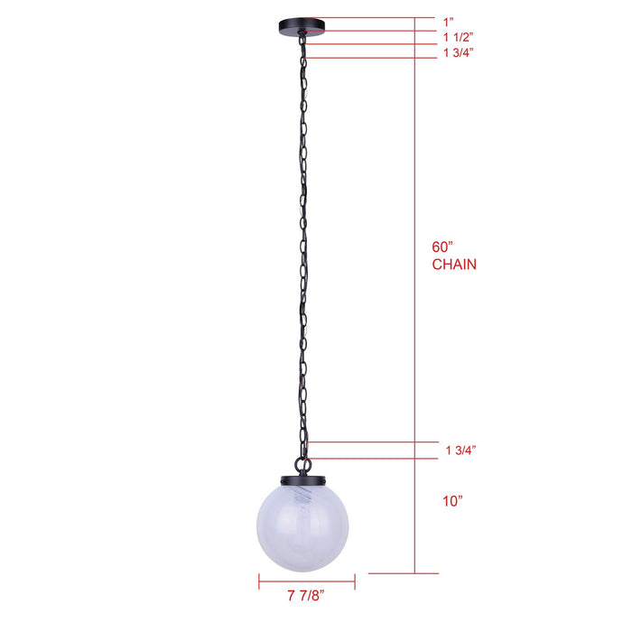 Canarm - IPL2259B01BK - One Light Pendant - Sonnet - Matte Black