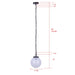 Canarm - IPL2259B01BK - One Light Pendant - Sonnet - Matte Black