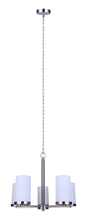 Canarm - ICH1234A05BN-FO - Five Light Chandelier - Britton - Brushed Nickel