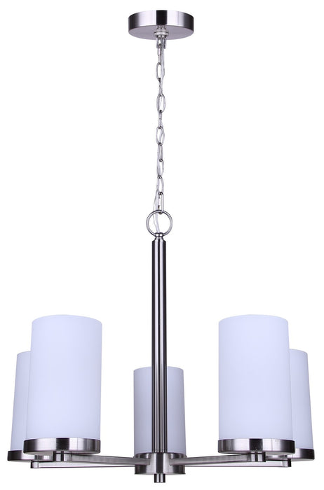 Canarm - ICH1234A05BN-FO - Five Light Chandelier - Britton - Brushed Nickel