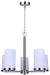 Canarm - ICH1234A05BN-FO - Five Light Chandelier - Britton - Brushed Nickel