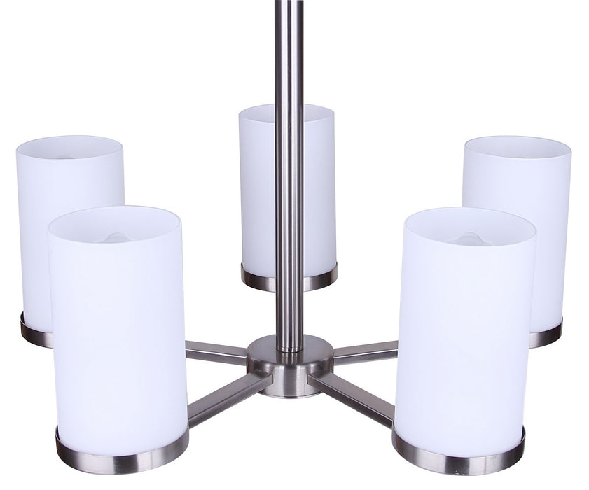 Canarm - ICH1234A05BN-FO - Five Light Chandelier - Britton - Brushed Nickel