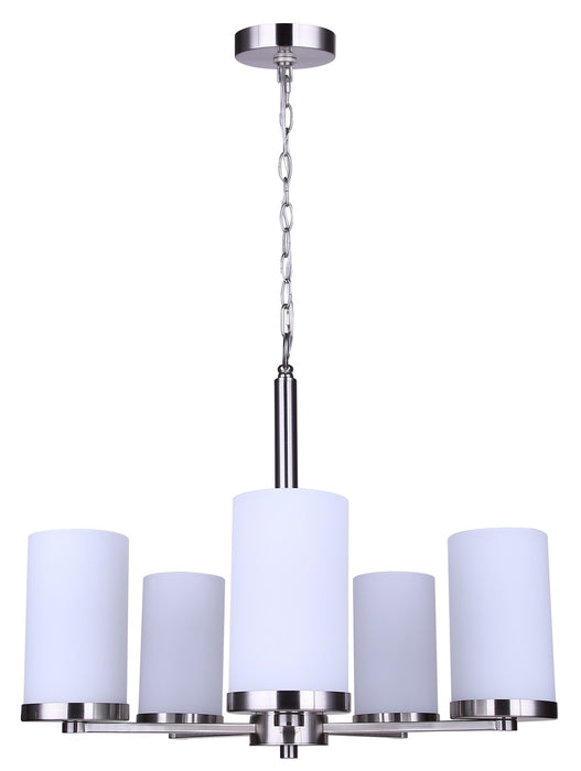 Canarm - ICH1234A05BN-FO - Five Light Chandelier - Britton - Brushed Nickel
